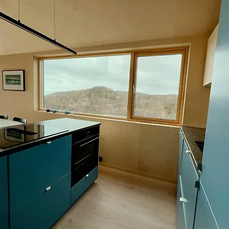 Tatil Evi Architect Drawn With Sea View At Stokkoy